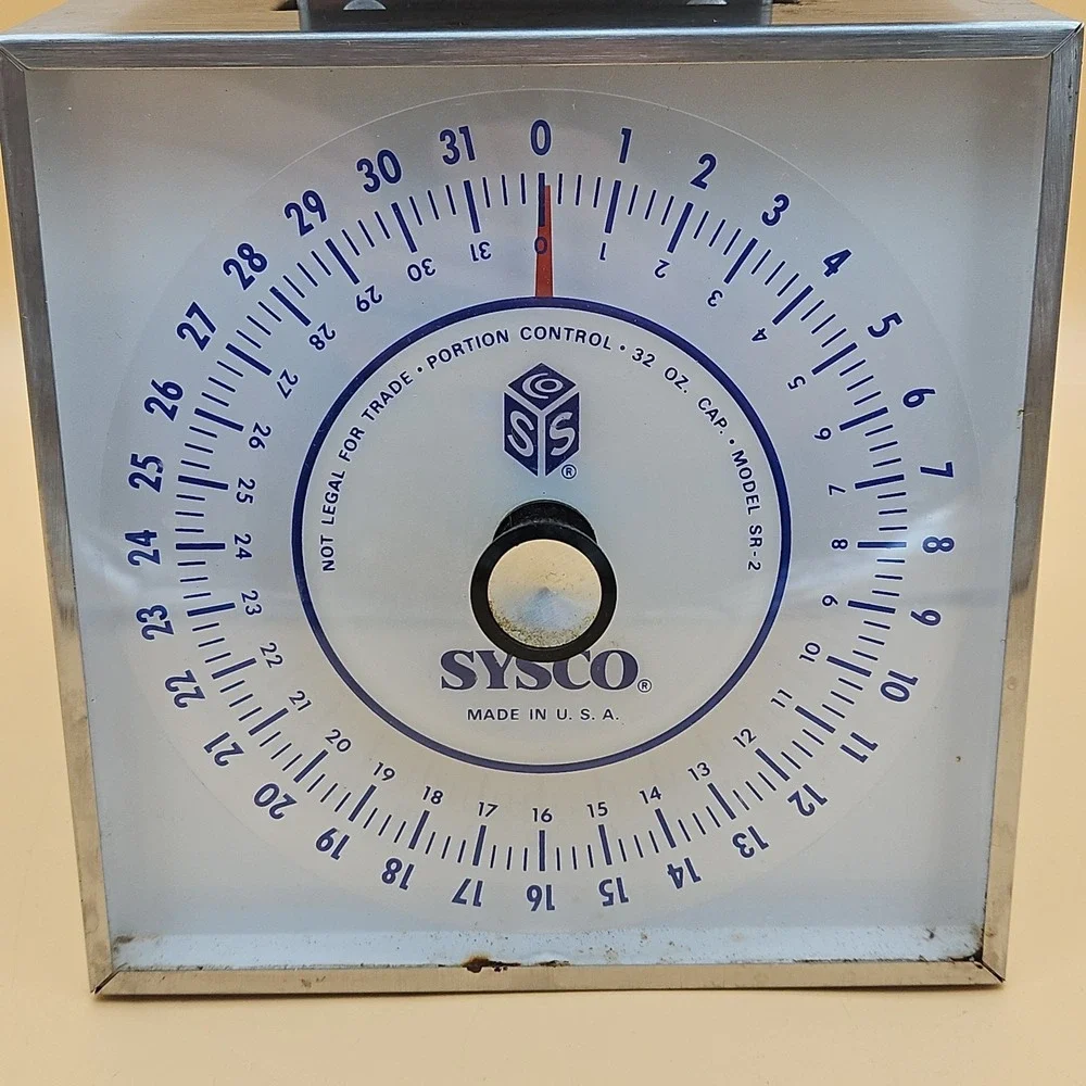 Vintage Sysco Kitchen‎ Weight Food Scale 32 Oz SR-2 Made In USA Metal